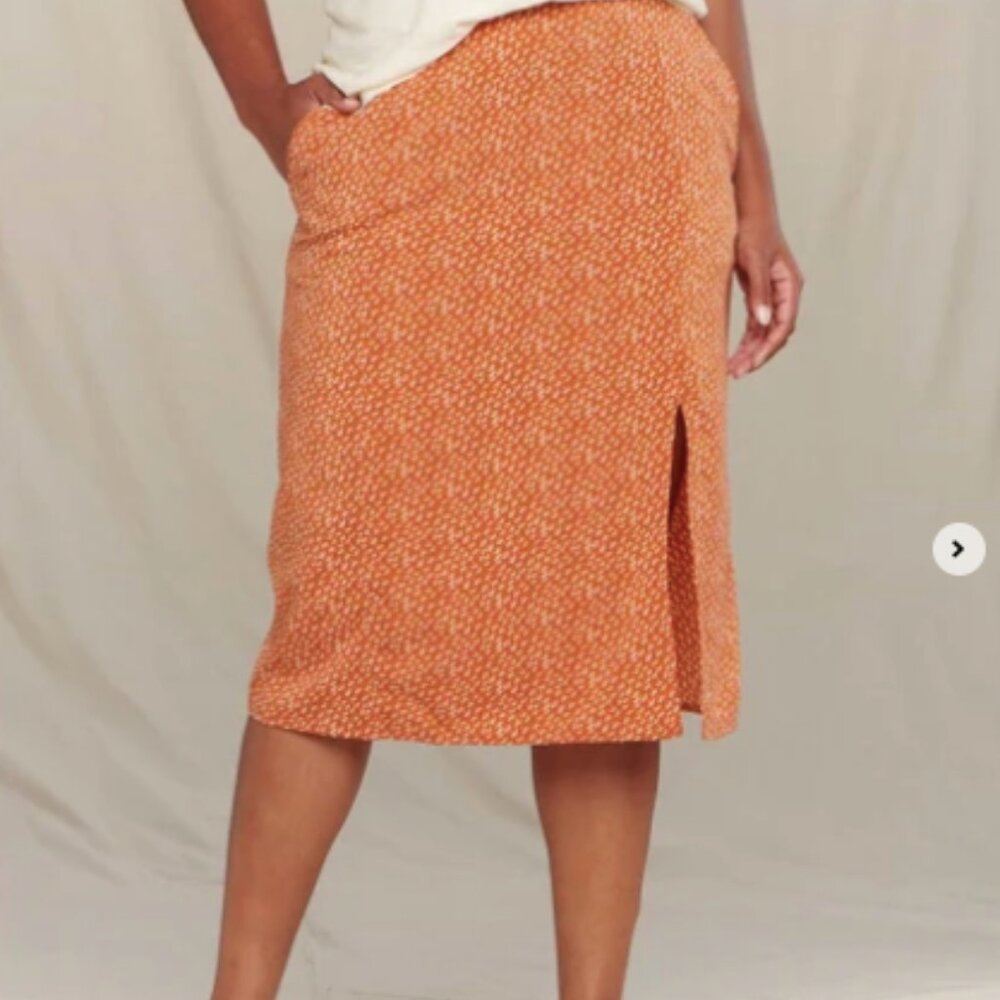 Toad&Co Sunkissed midi skirt L